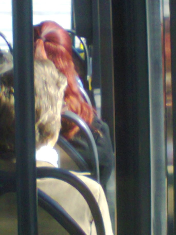 Odkedy som v buse videla túto babu s týmito dokonalými, ohnivo červenými vlasmi, SCEM TAKÉ AJ JA!!! Len sa obávam, že budem vyzerať ako Araňa z Letanoviec. :D